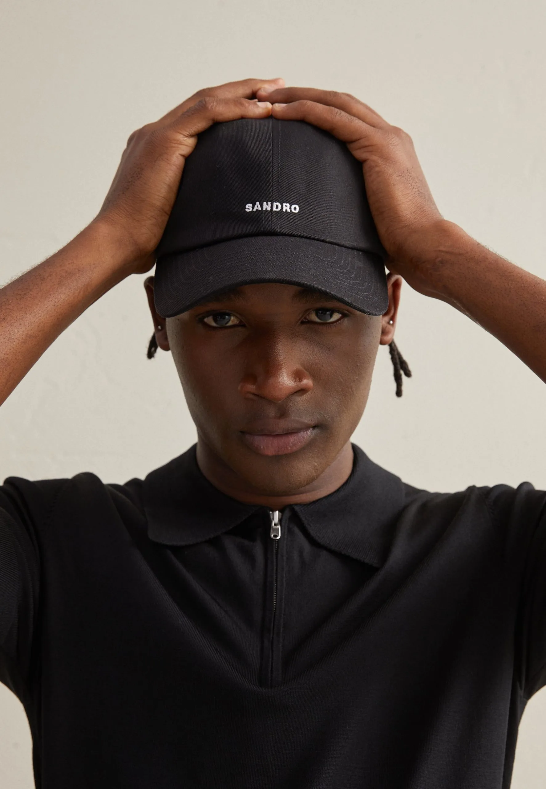 Sandro Pablo Zip - Poloshirt - Noir - Afbeelding 3