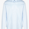 Sandro OXFORD - Slim-fit Blouse Van Oxfordkatoen Met Klassieke Kraag | Blauw
