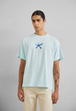 Sandro Starfish Tee- T-Shirt Print - Bleu Menthe