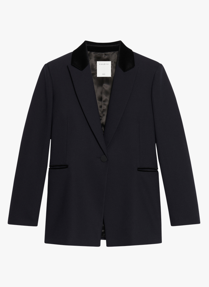 Sandro HELLA - Jasje Met Reverskraag | Blauw - Afbeelding 2