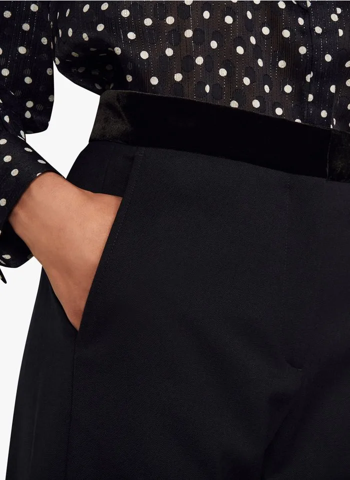 Sandro NOAM - Rechte Broek - Wolblend | Blauw - Afbeelding 5