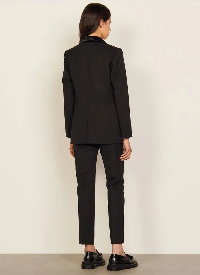 Sandro HELLA - Jasje Met Reverskraag | Zwart - Afbeelding 6