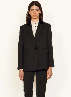 Sandro HELLA - Jasje Met Reverskraag | Zwart