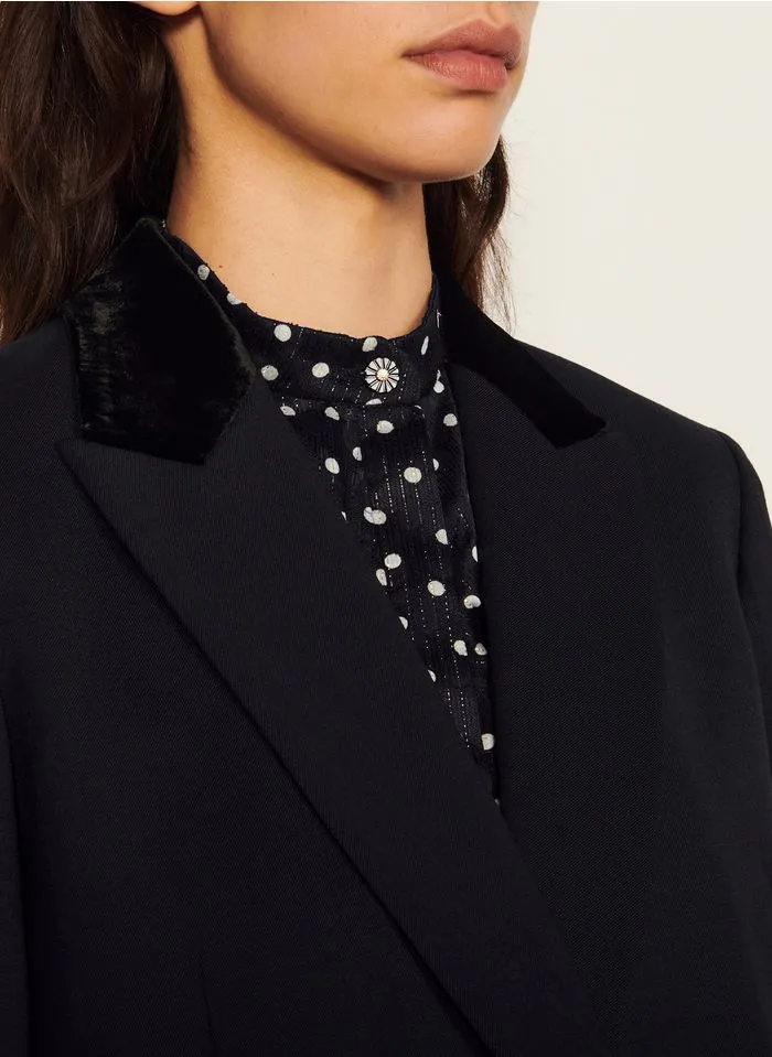 Sandro HELLA - Jasje Met Reverskraag | Blauw - Afbeelding 3