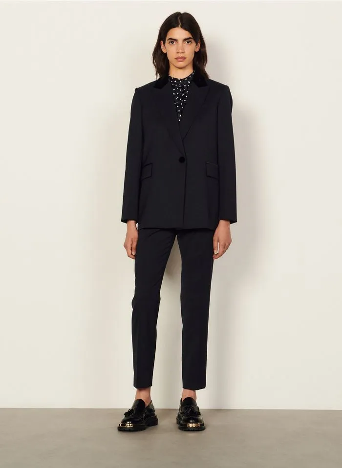 Sandro HELLA - Jasje Met Reverskraag | Blauw - Afbeelding 5