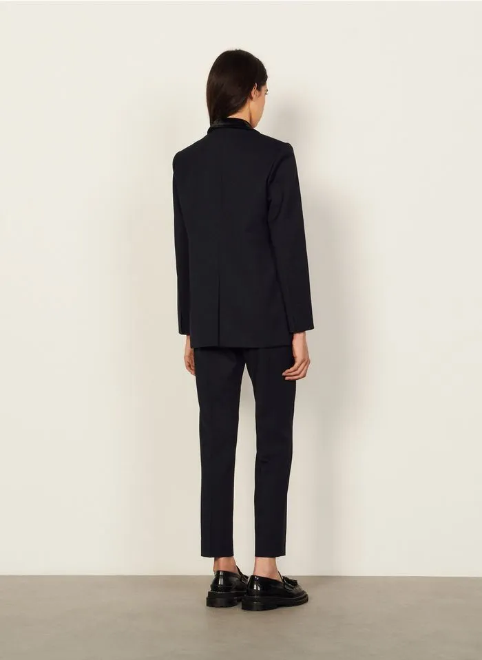 Sandro HELLA - Jasje Met Reverskraag | Blauw - Afbeelding 4