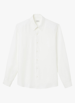 Sandro Rechte Blouse Van Viscose | Wit
