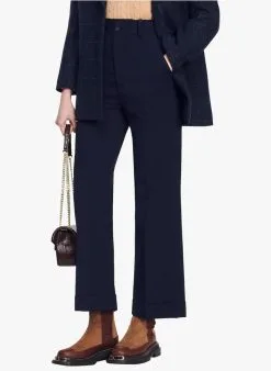 Sandro PIANO - Wijde, Rechte Broek | Blauw