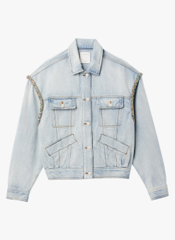 Sandro PALOMA DENIM - Oversized Spijkerjasje | Blauw