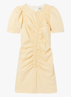 Sandro OPALINE - Korte Jurk Met Plooien | Geel