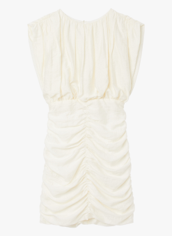 Sandro DIAMANT - Korte Jurk Met Fronsjes | Wit