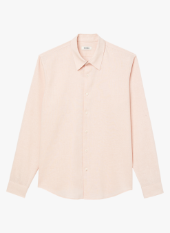 Sandro SEAMLESS HEMP - Regular-fit Overhemd Katoenblend | Roze