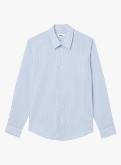 Sandro BUSINESS STRIPES - Regular-fit, Gestreept Overhemd | Blauw