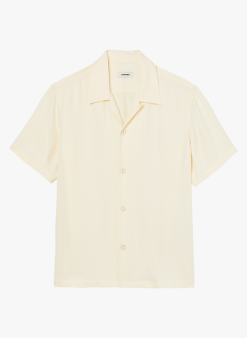 Sandro REQUIN MC - Rechte Blouse Met Reverskraag | Wit