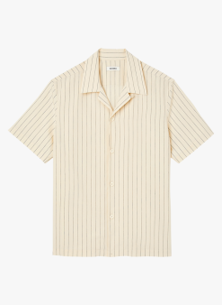 Sandro VITA - Soepelvallend Overhemd Van Viscosemix | Beige