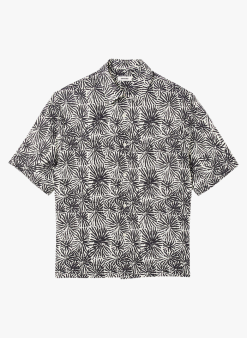 Sandro SEA URCHIN - Blouse Met Korte Mouw | Zwart