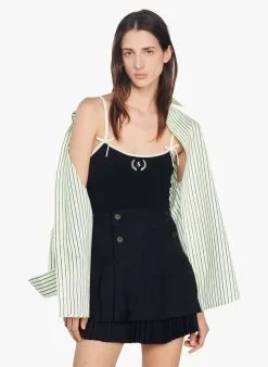 Sandro PLAGE - Body Van Tricot | Zwart