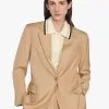 Sandro POITIERS - Blazer Van Viscose | Beige