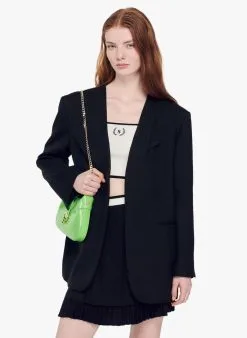 Sandro BILBAO - Jasje Met V-hals | Zwart