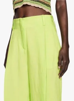 Sandro DEAUVILLE - Rechte Broek Met Hoge Taille | Groen