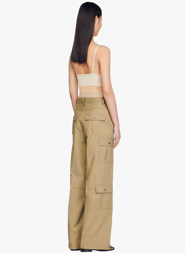 Sandro PRODIGE - Body Met Schouderbandjes | Beige - Afbeelding 4