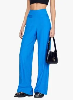 Sandro ENRIQUE - Broek Met Wijde Pijpen | Blauw