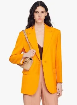 Sandro HARPER - Jasje Met Reverskraag | Oranje