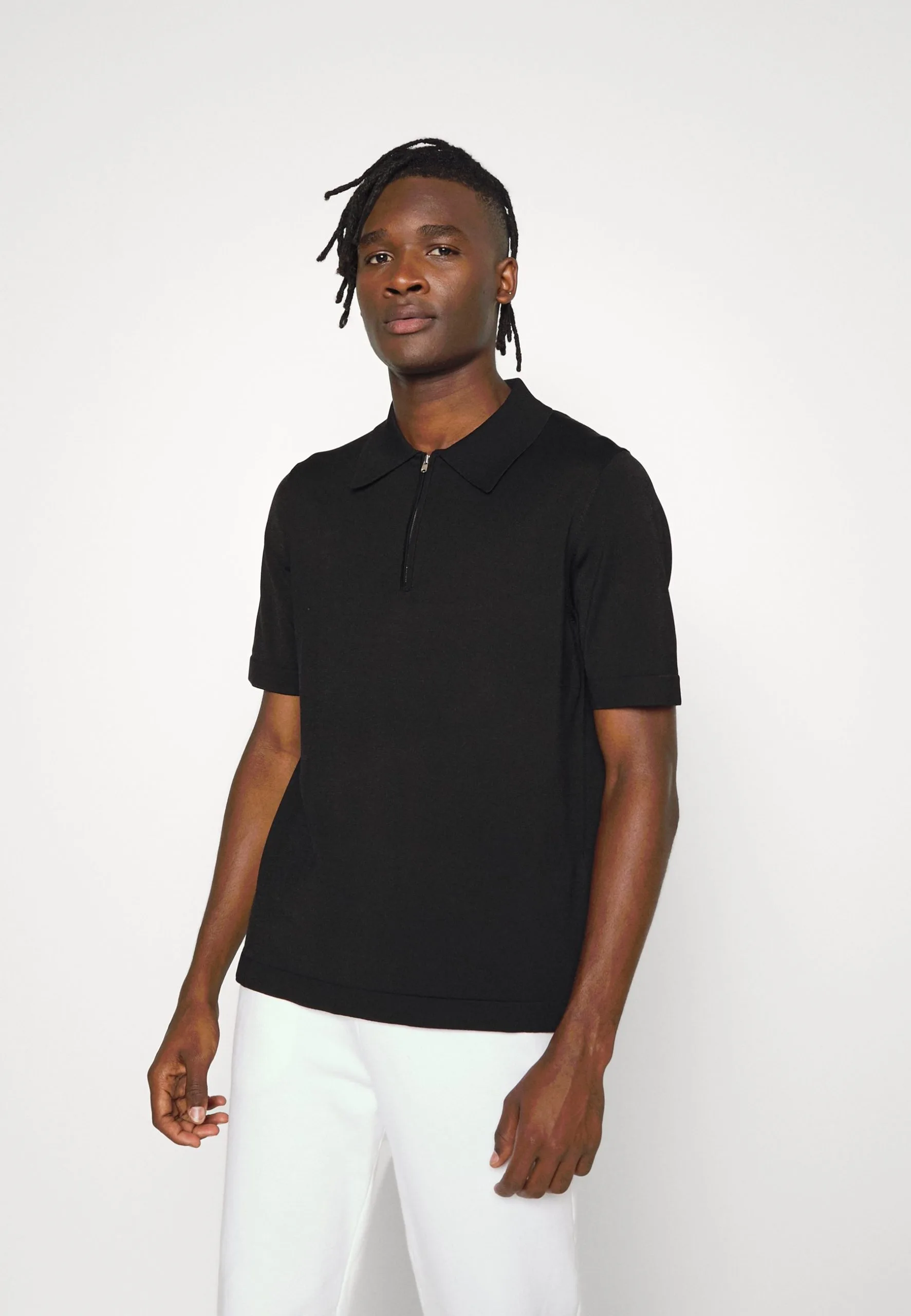 Sandro Pablo Zip - Poloshirt - Noir - Afbeelding 4