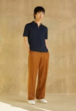 Sandro Pablo Zip - Poloshirt - Marine