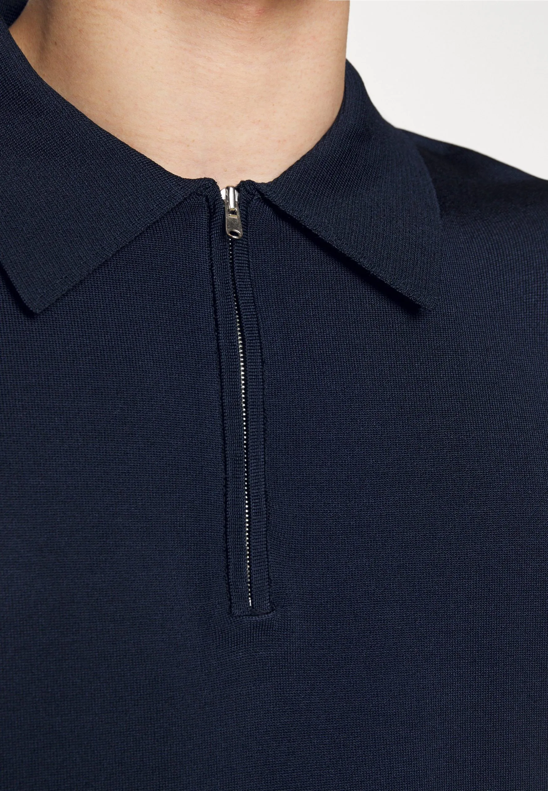 Sandro Pablo Zip - Poloshirt - Marine - Afbeelding 8