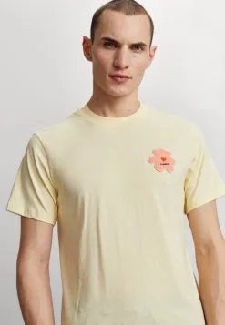 Sandro Flower Tee - T-Shirt Print - Creme