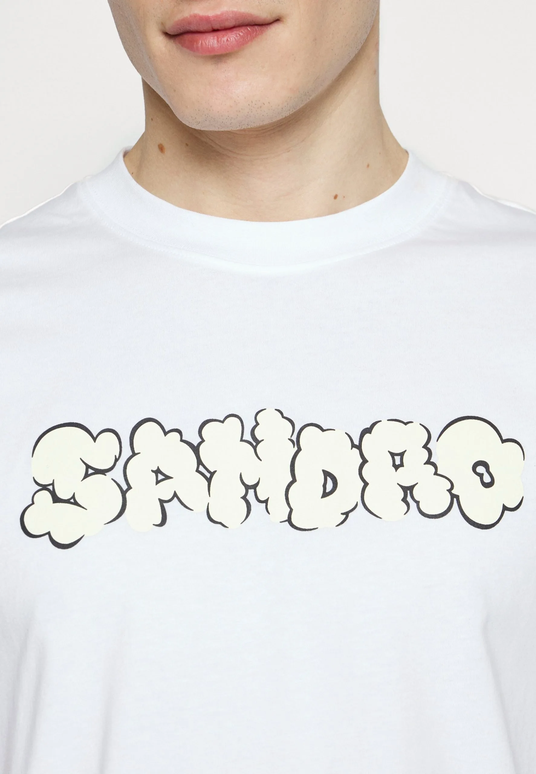 Sandro T-Shirt Print - Blanc - Afbeelding 7